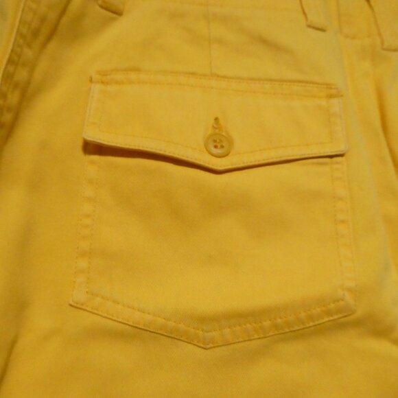 JONES NEW YORK SPORT | size 10 | Yellow Casual Shorts | 100% Cotton - Picture 15 of 16